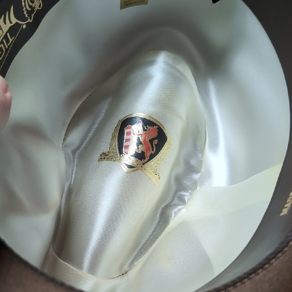 Brown Fedora Hat with Feather Accent - Picture 5 of 6